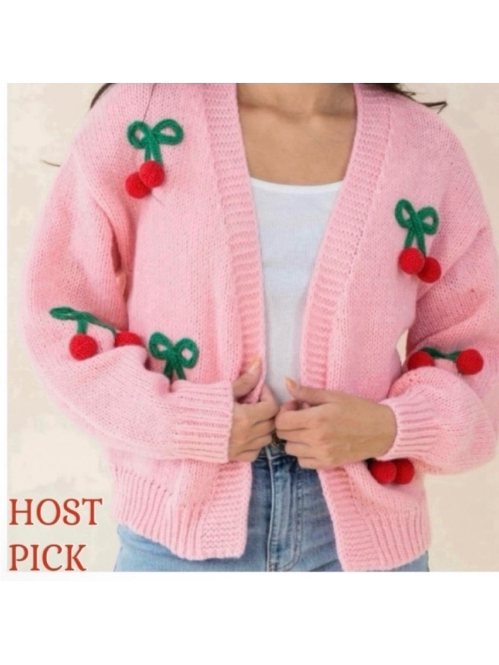 🆕-Luna Ivy- Coquette Viral CHERRY OPEN
CARDIGAN KNIT SWEATER. Size: Small